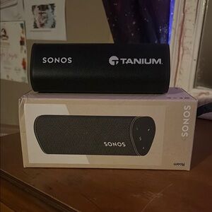 Sonos Black Portable Speaker Sleek Design Premium Audio